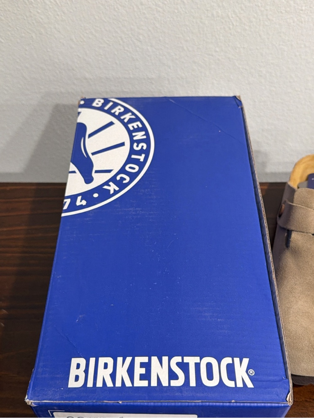 Birkenstock Suede Taupe Narrow Fit Mutliple Sizes - Picture 2 of 3